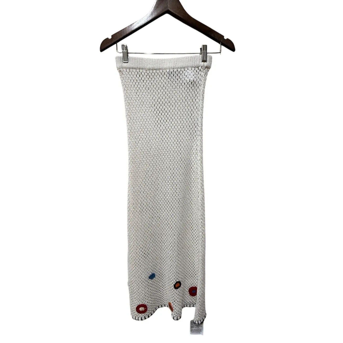 Topshop Maxi‎ Skirt Floral Open Knit Crochet Size Small - Image 3