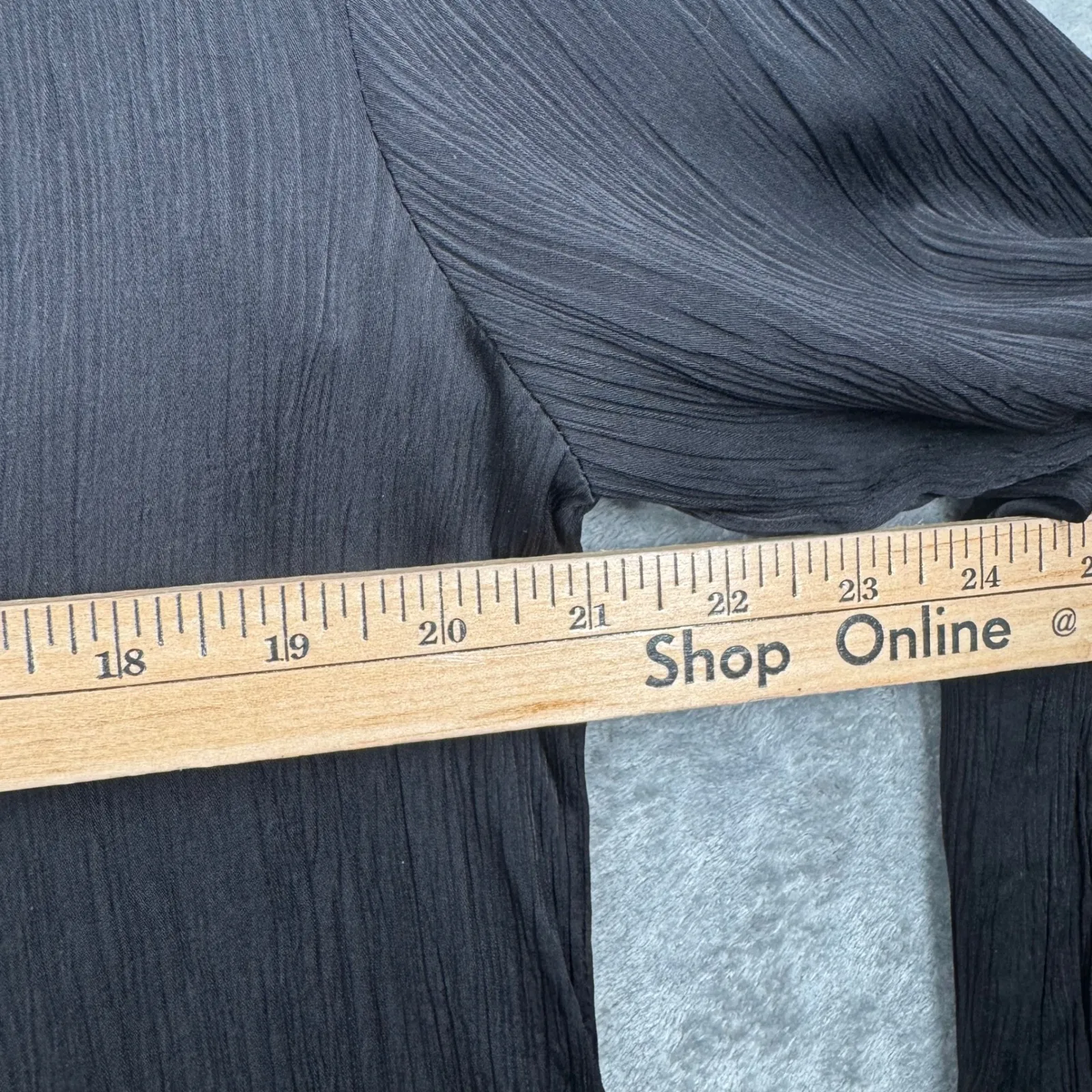 Velvet by Graham‎ & Spencer Blouse Black Long Sleeve V - Image 11