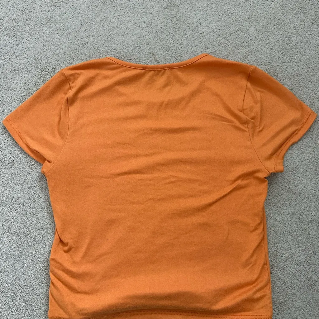 Sincerely Jules Vibrant Orange Crop Top - Image 6