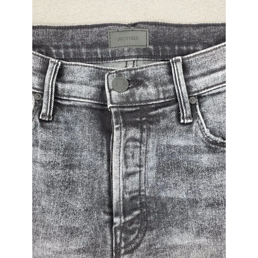 Mother Stunner Jeans Womens 25 Train Stops Faded Black Button Fly Stretch Skinny - Image 3