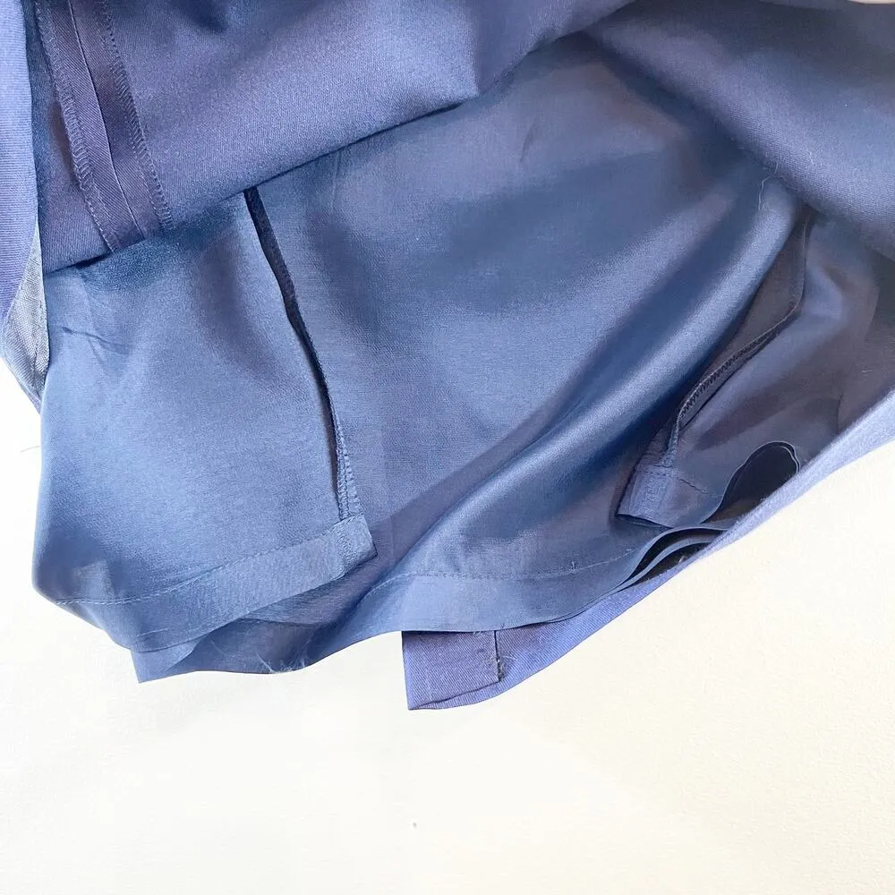 L.K. Bennett Sleeveless Wool Silk Blend Knee Length Sheath Dress Navy Blue 6 - Image 9