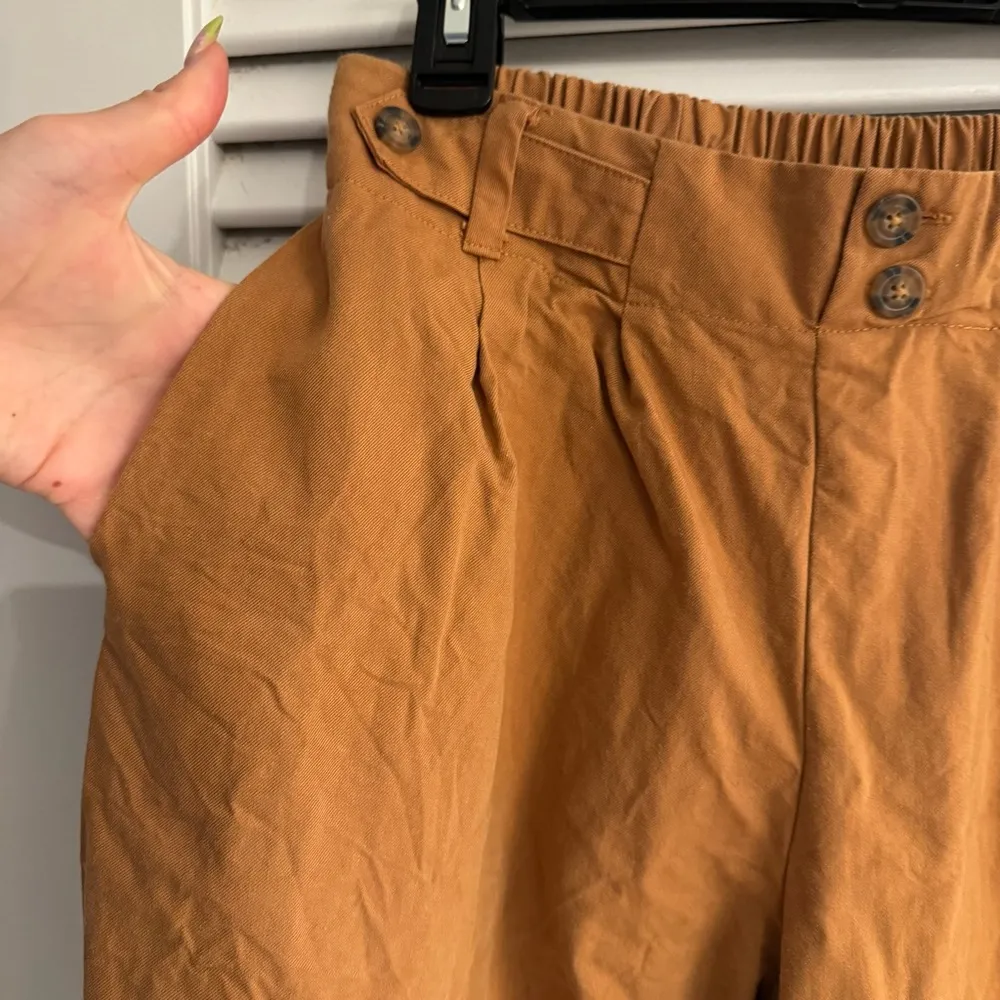 Sienna Sky  Tan Ankle Cropped Pants Relaxed Fit - Image 2