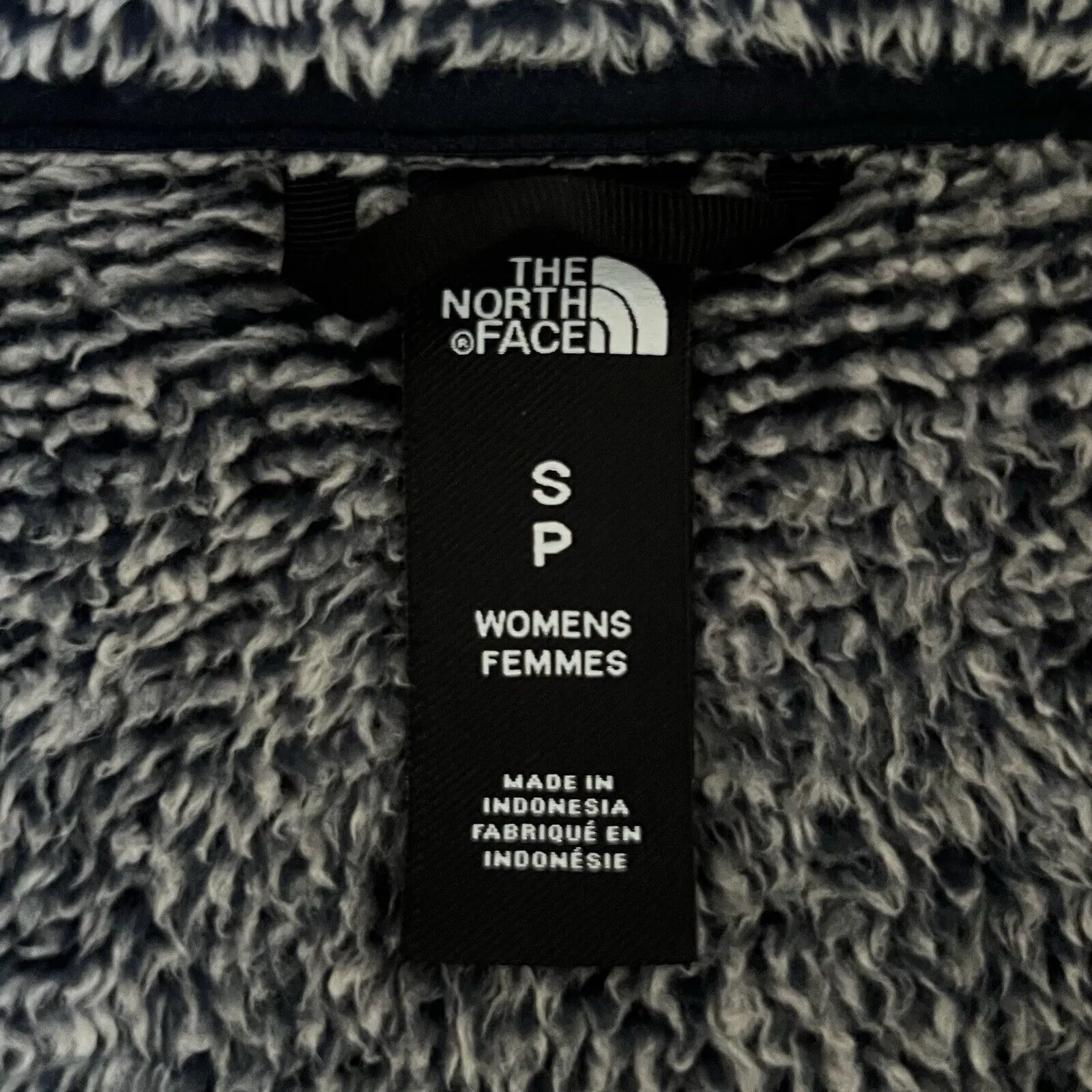 The North Face Osito 2 Urban Navy Blue Haze Stripe Full Zip Womens Fleece Jacket - Image 4