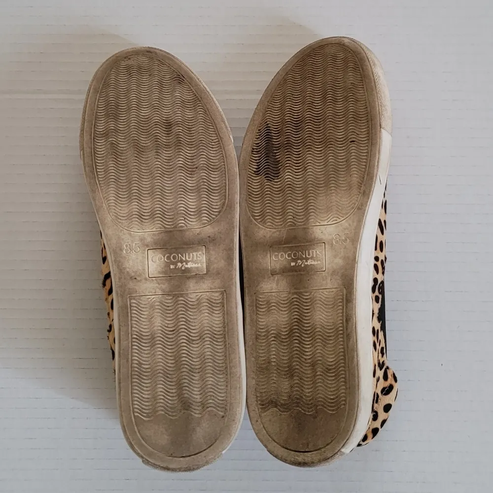 Coconuts By Matisse Harlan Leopard Animal Print High Top Real Fur Sneakers 8.5 - Image 10