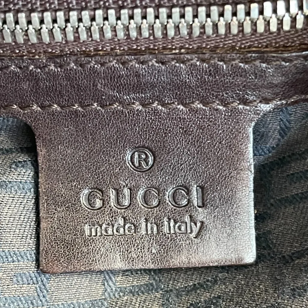 Gucci Vintage Monogram Signature Reins Shoulder Hobo Bag - Preowned - Image 12