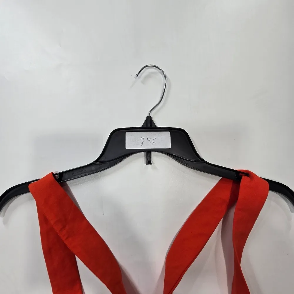 Superdown Elva Halter Tie Top in Poppy - Image 10