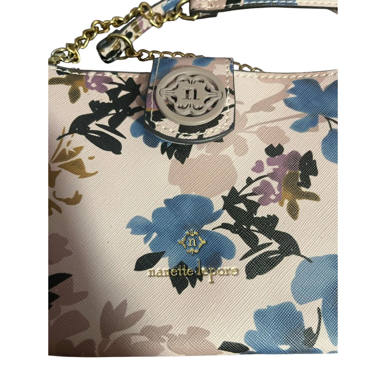 Nanette Lepore Floral Wallet‎ Crossbody Chain Strap Clutch Bag - Image 6