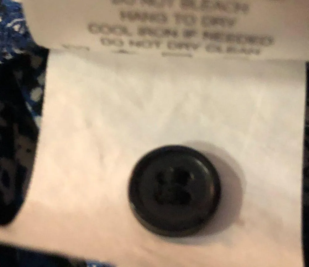 Katherine Barclay Montreal Blouse Womens L Used Blue Print - Image 10