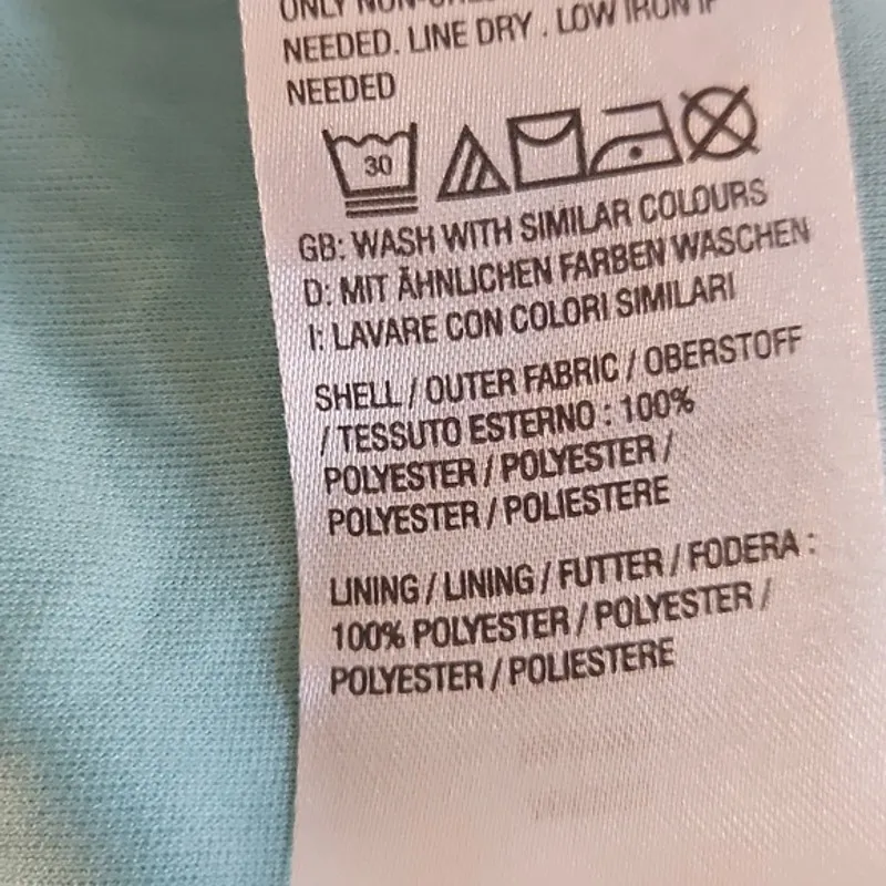 Destination 365 Dress Women’s 2XP Aqua Blue Floral Tiered Midi Short Sleeve Boho Size undefined - Image 4