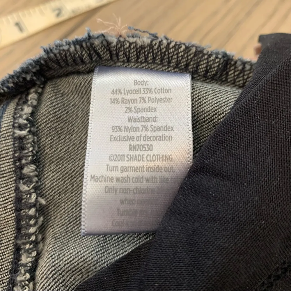 Hope & Howard Maternity Dark Wash Straight Leg Jean Leggings 6/28 Size undefined - Image 9