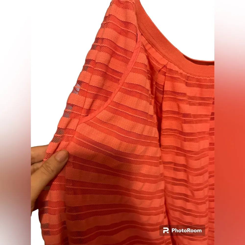 Maeve Anthropologie Coral Tulle Style Skirt With Pockets size 6 - Image 2
