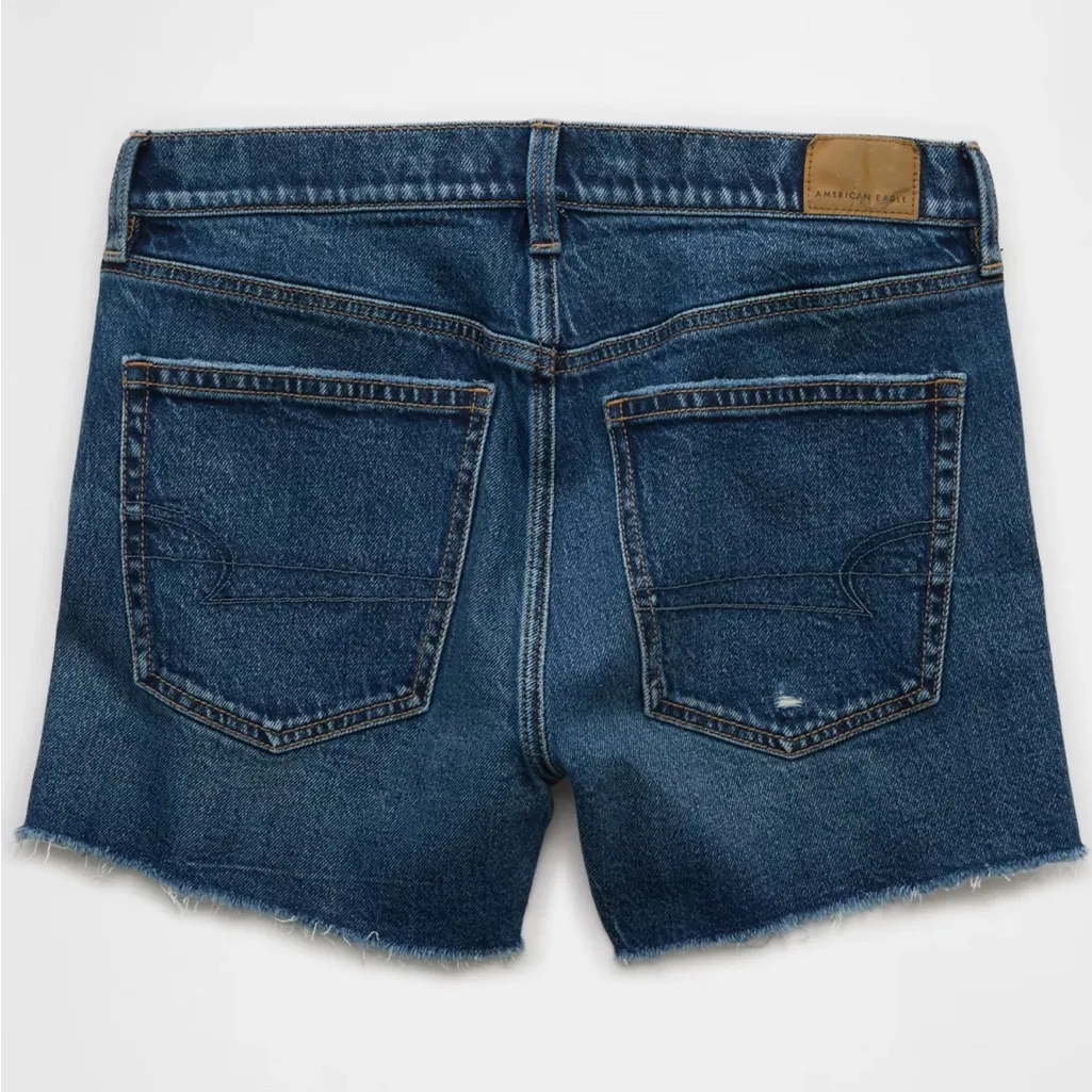 American Eagle AE Ex-boyfriend jean shorts beach vacation spring summer - Image 4