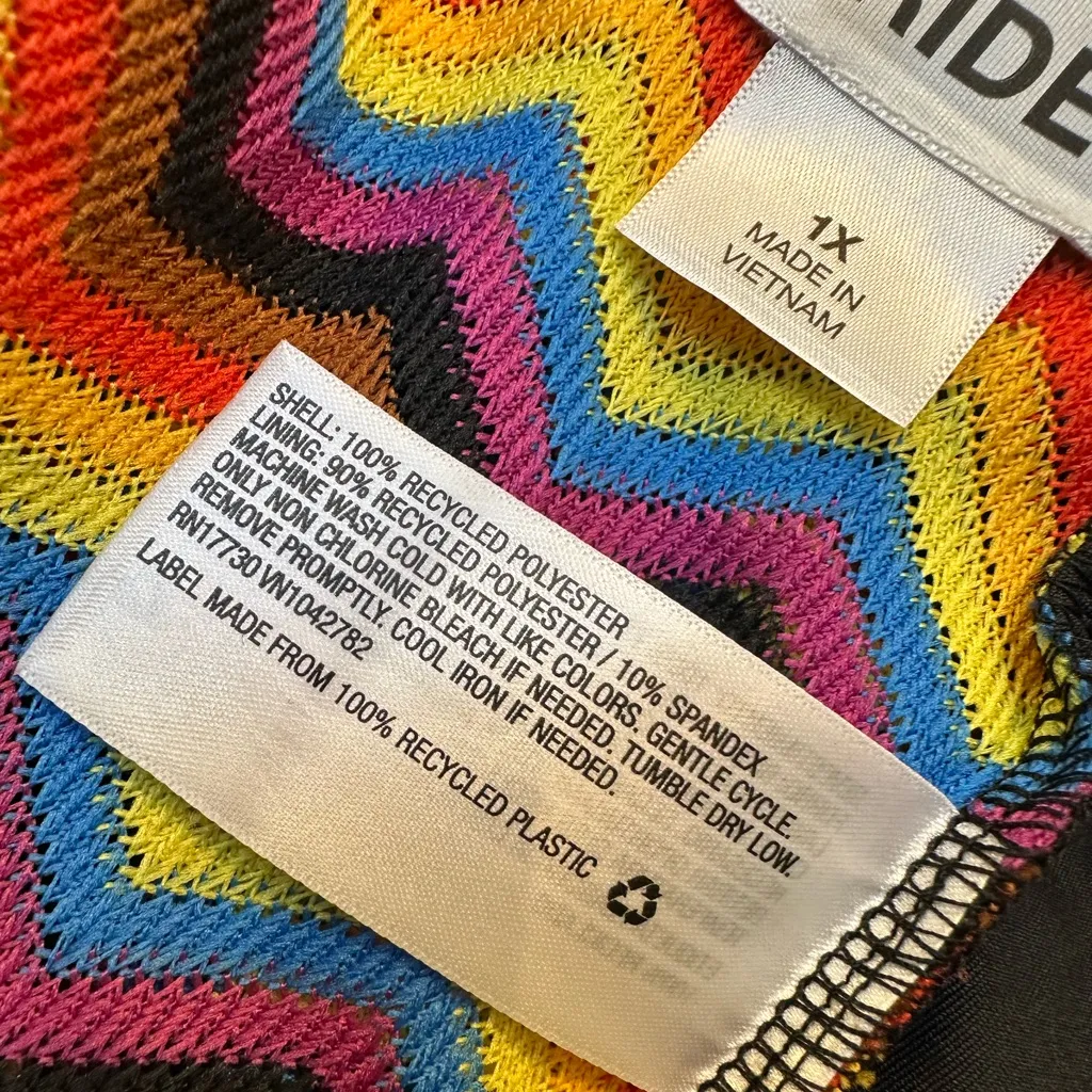 PRIDE Target Top Women’s Plus Size 1X Rainbow Pull On LGBTQ Chevron Party - Image 7