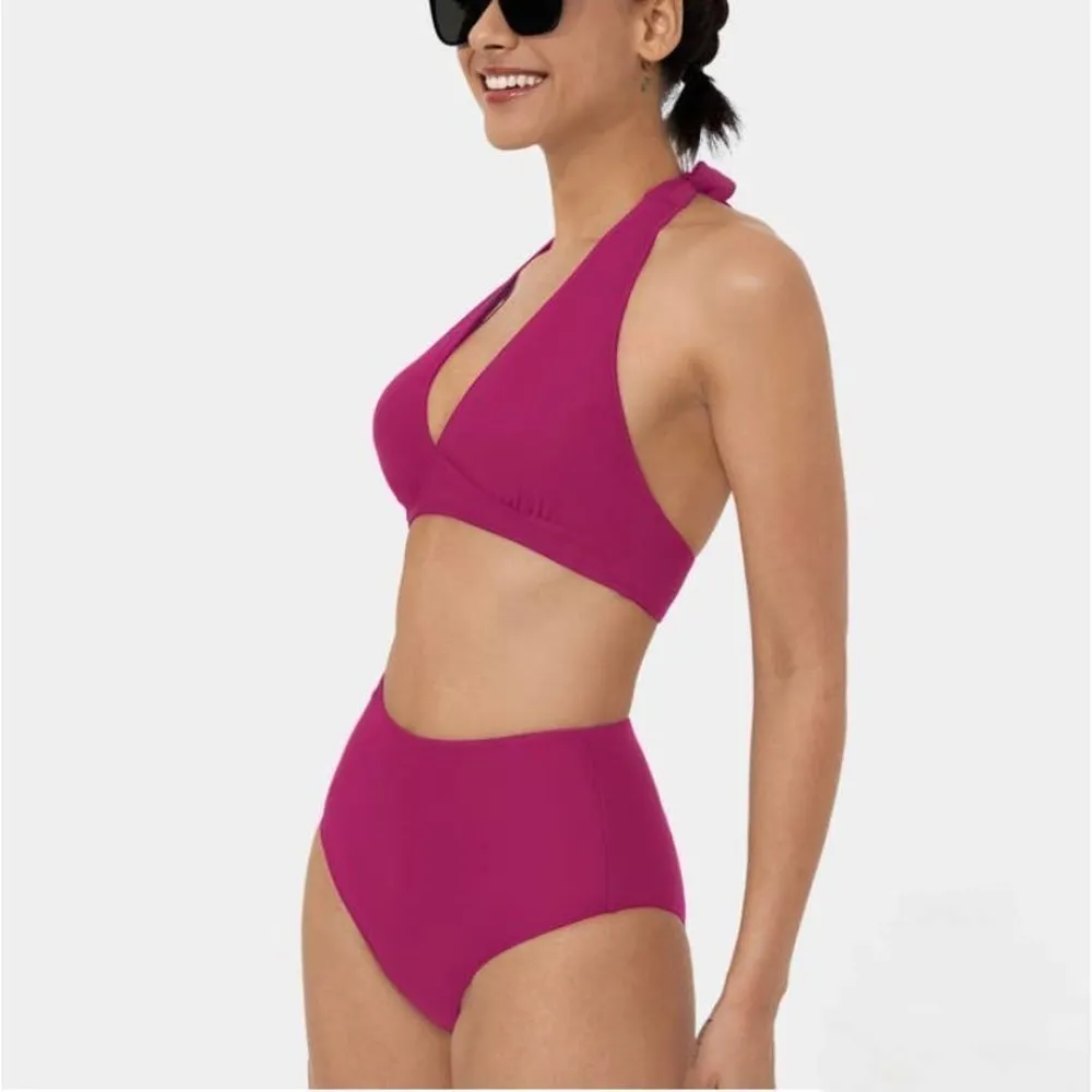 HALARA SWIMWEAR Solid High Waisted Bikini Bottom‎ Swimsuit | SMALL - Image 7