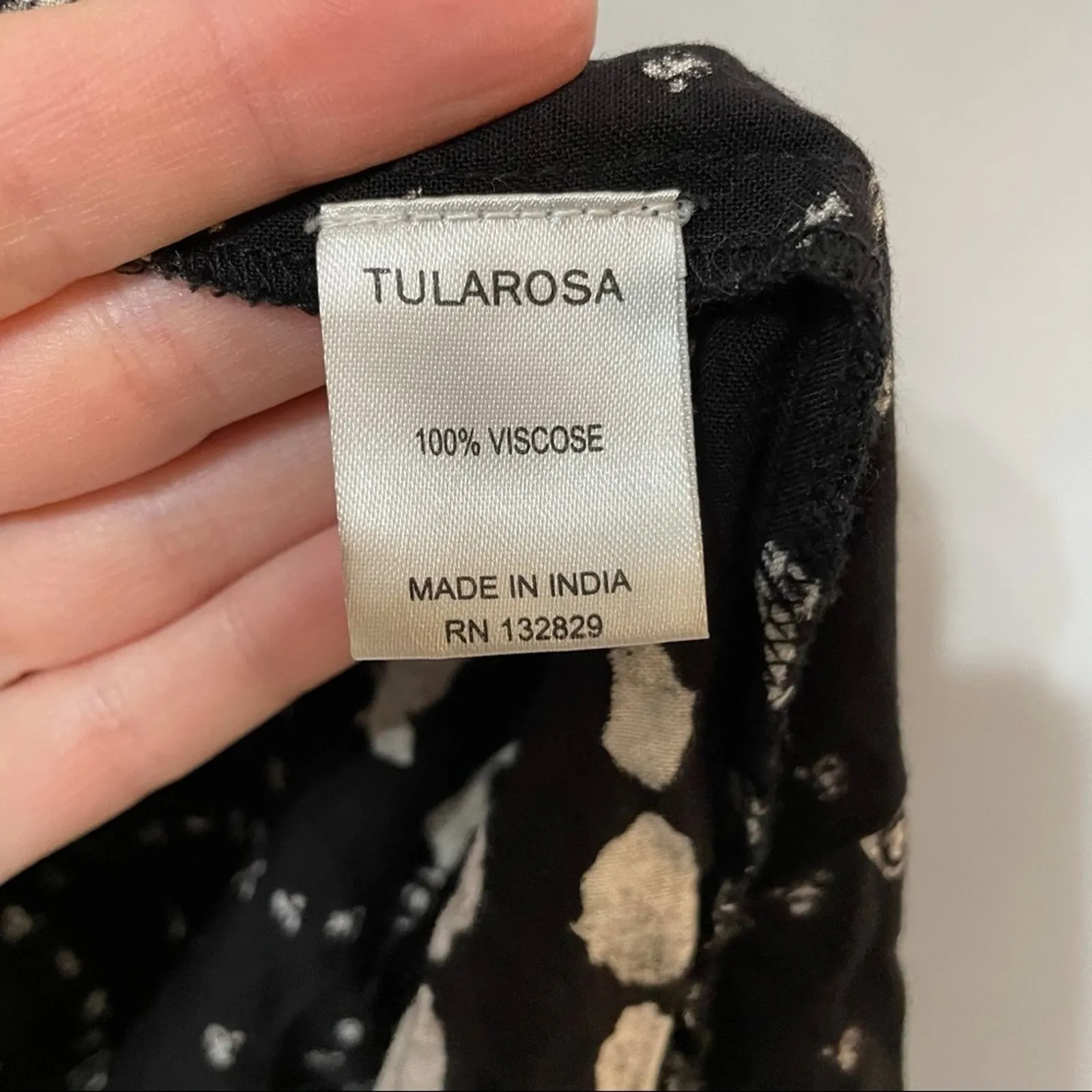 Tularosa Aritzian Dani Drape Halter Dress Black & White Womens S Mini Sleeveless - Image 7