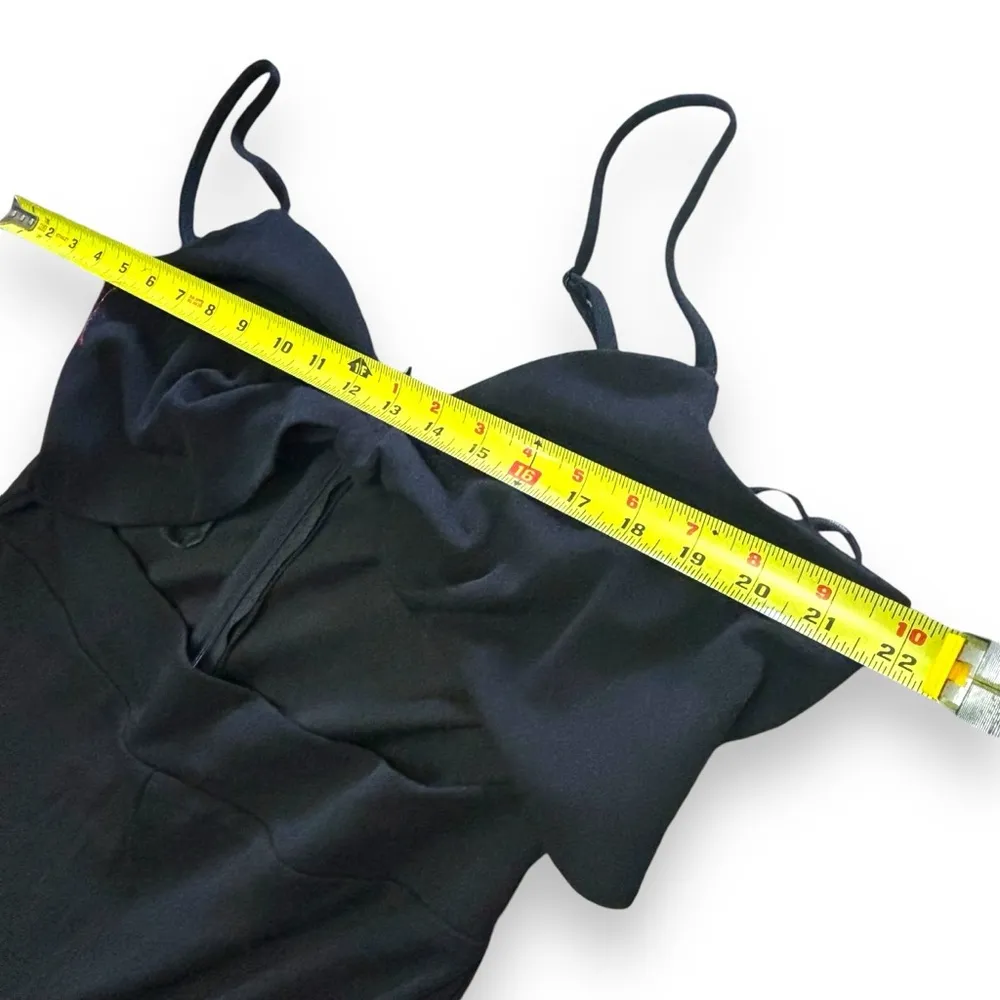 NWT Bebe Black Twist Front Wide Leg Jumpsuit - Size XL - Image 6