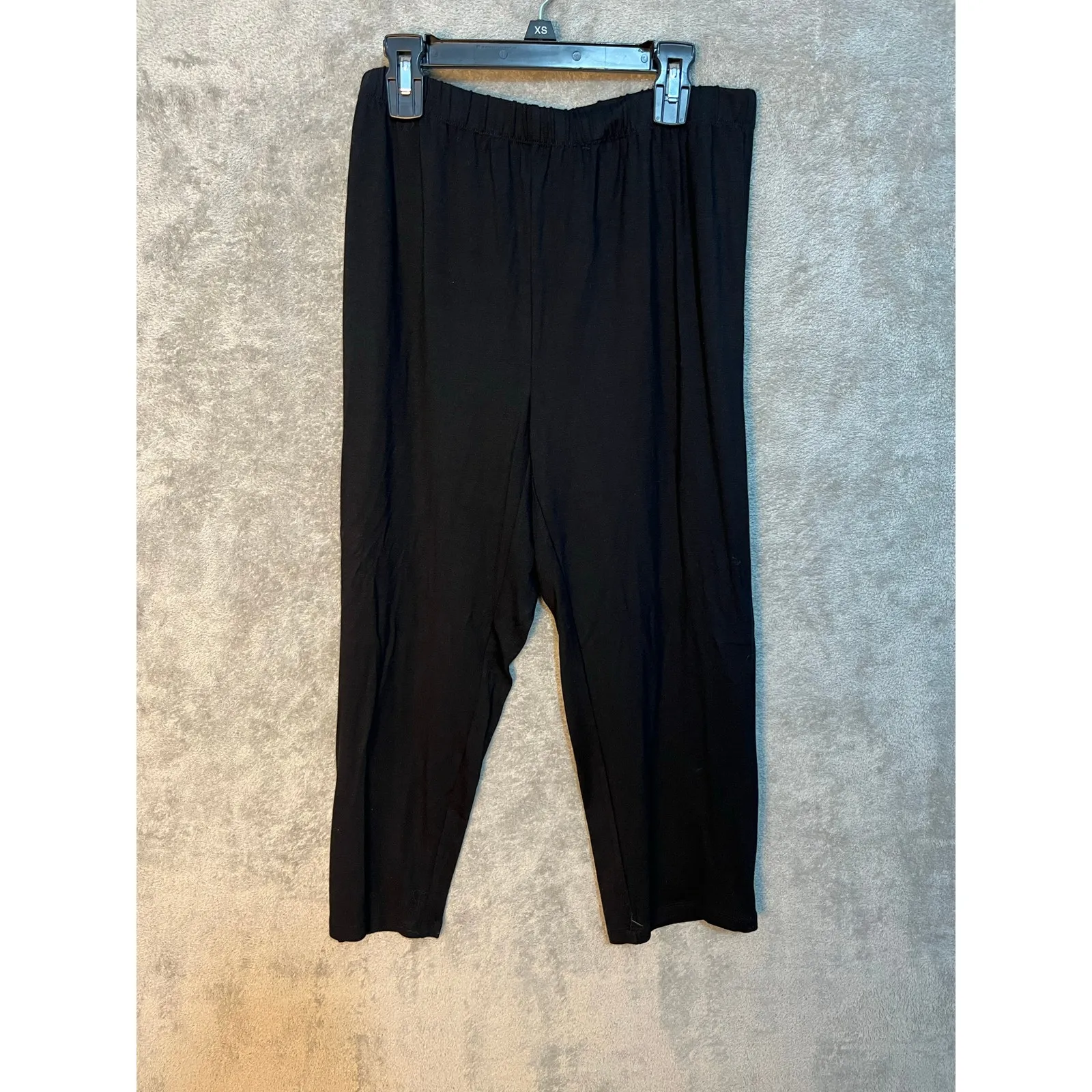 VTG Marc Bouwer Two Piece Capri Pant Set Medium Black Y2k Beaded Ruched NWOT - Image 9