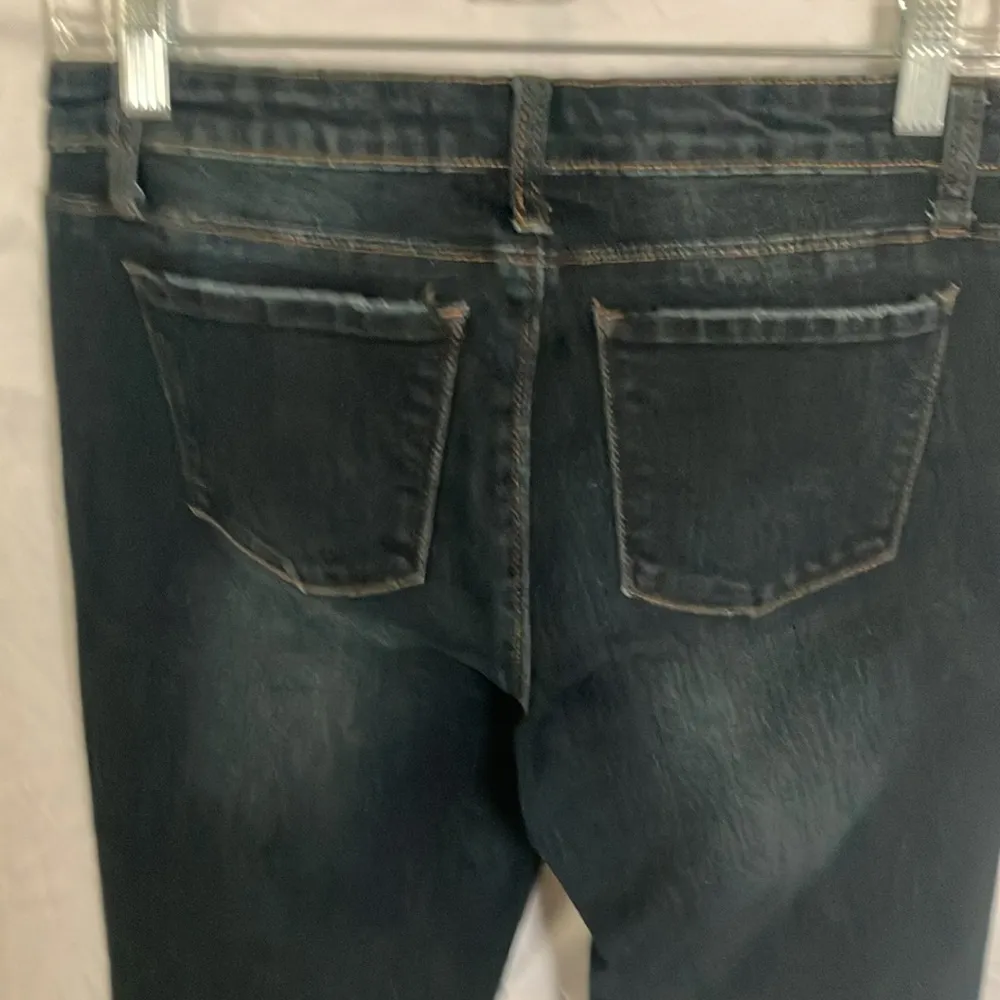 Tractr: Stretchy Skinny Jeans with red flannel covered holes - Image 10