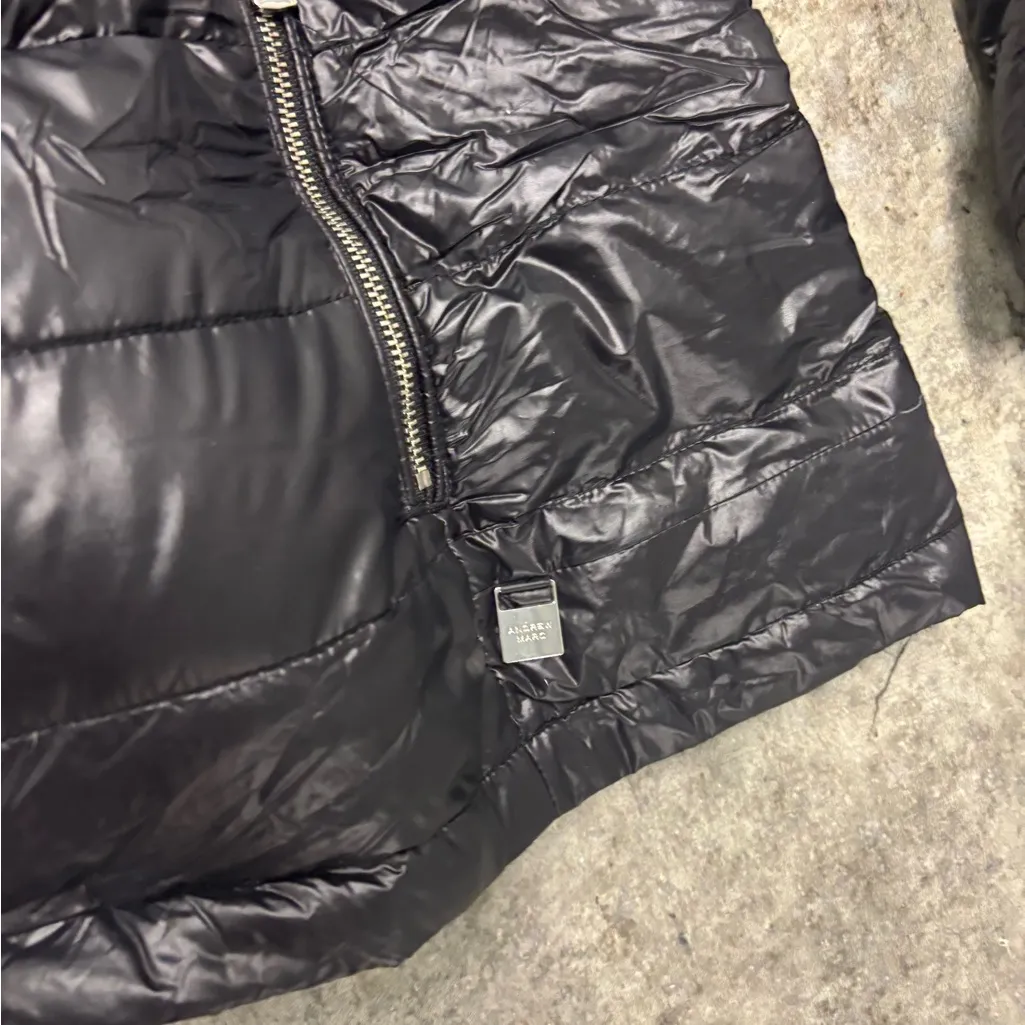 Andrew Marc women's black packable lightweight premium down hooded puffer 2Xl - Image 4