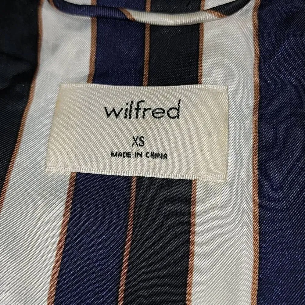 Wilfred‎ Aritzia Womens Navy White Striped Durante Robe XS - Image 4