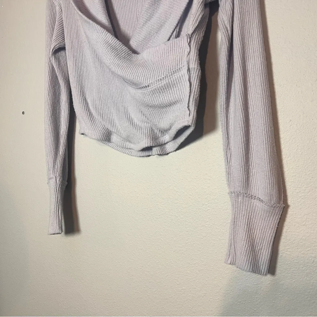 We The Free People Hold Me Close Sweater Top Light Purple Size Extra Small XS - Image 3