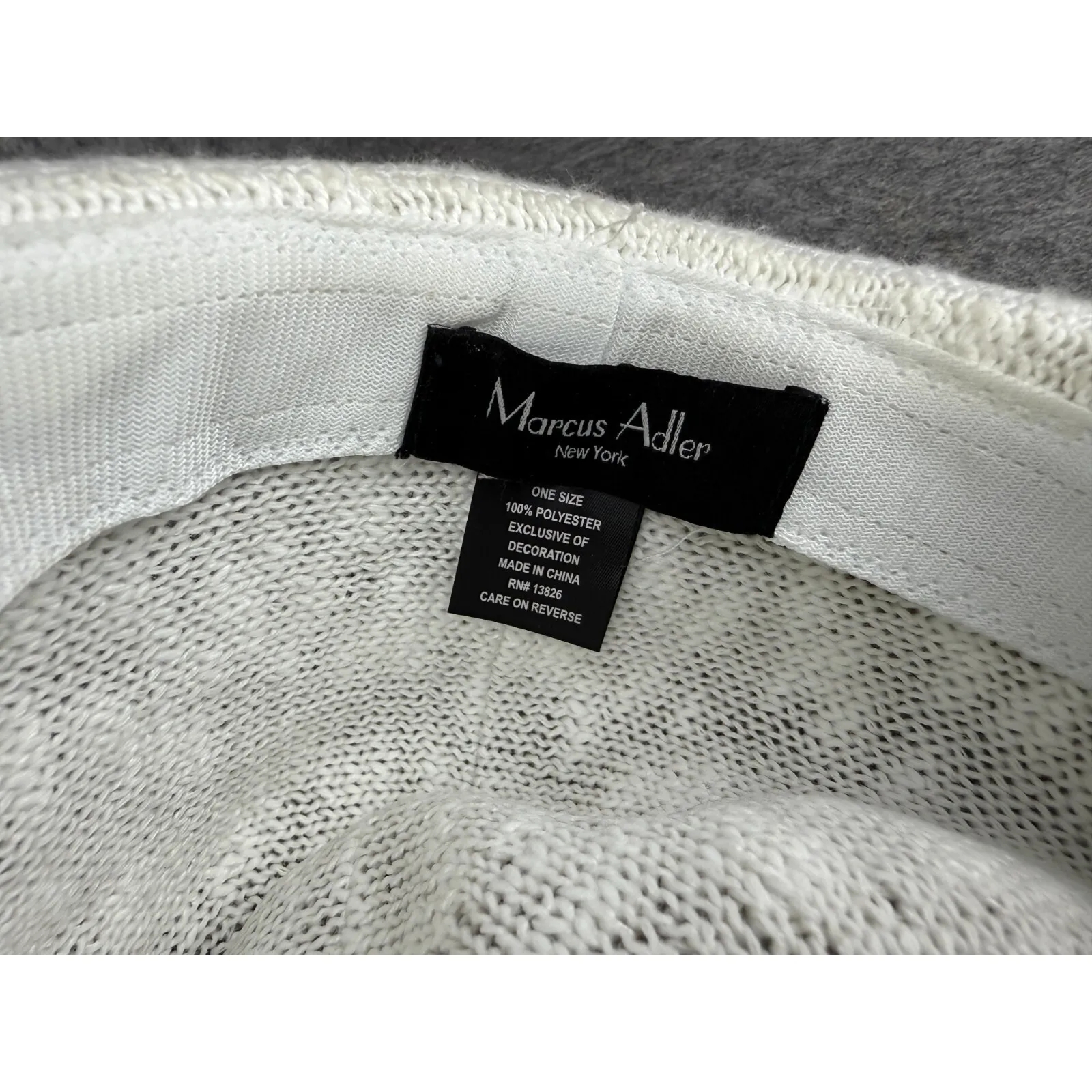 MARCUS ADLER Women's White Panama Cowboy Fedora Sun‎ Hat - Image 5