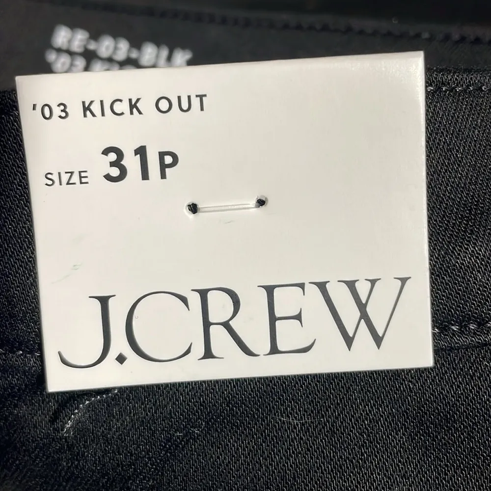 J Crew ‘03 Kick Out Jeans Mid Rise Crop Black 31 Petite NWT - Image 10