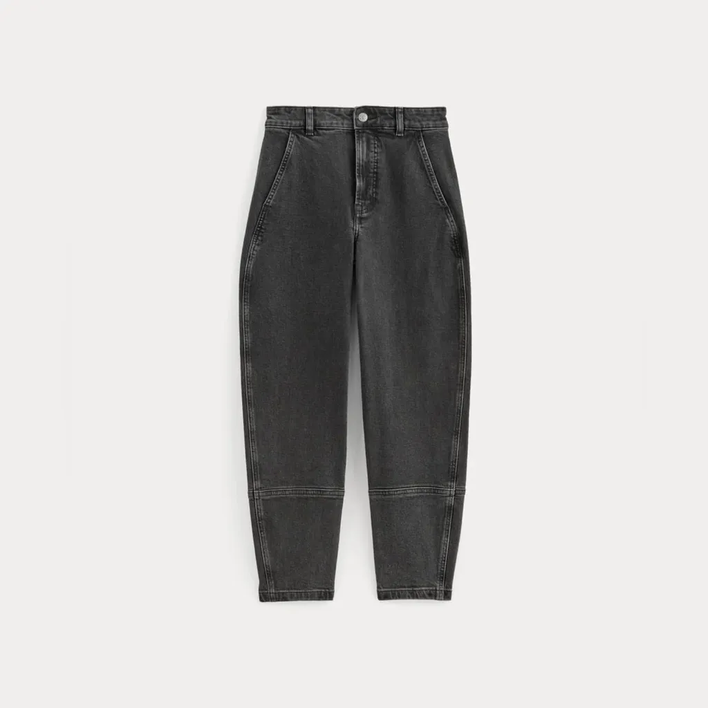 Everlane The Utility Barrel Pant in Washed Black, Size 26 - Image 5