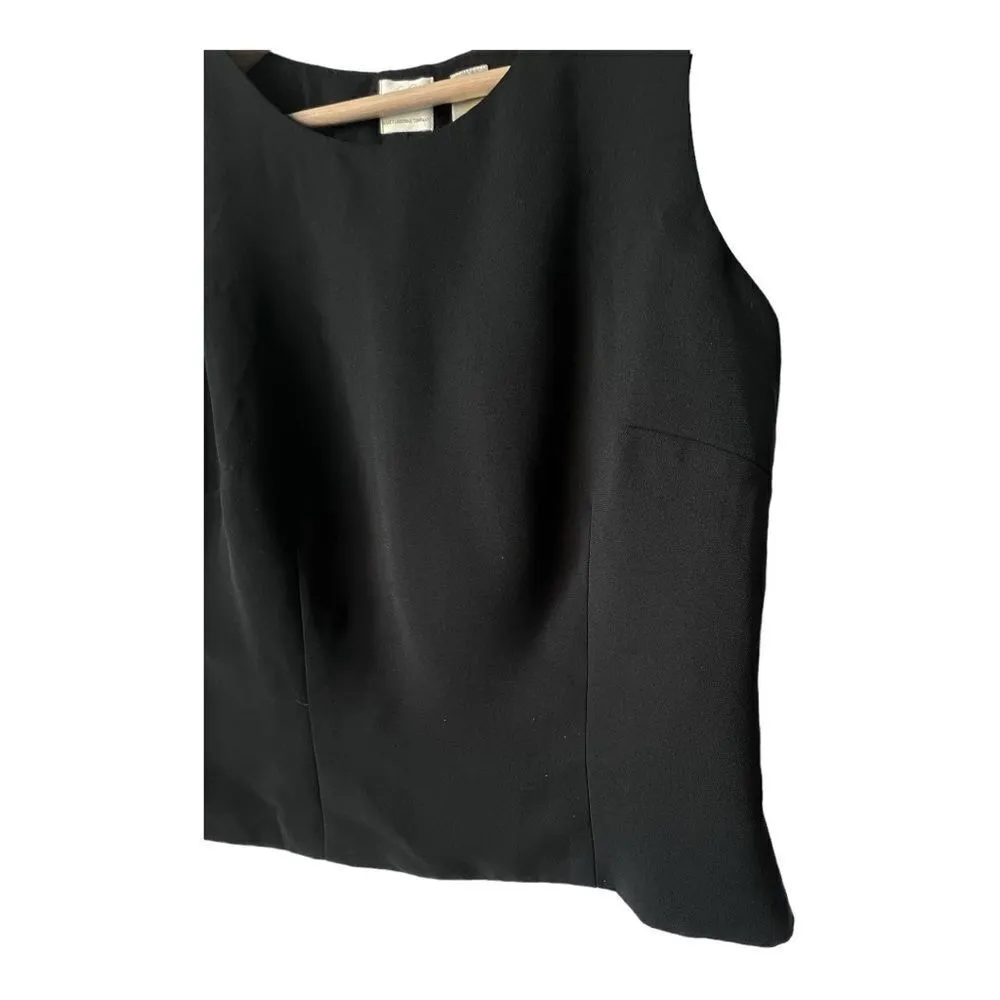 Women’s EMMA JAMES black blouse sleeveless tops blazer LIZ CLAIBORNE COMPANY 12. - Image 6