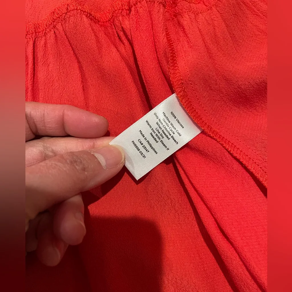 TALBOTS Trending Button Front Drawstring Peasant Midi Skirt - Image 4