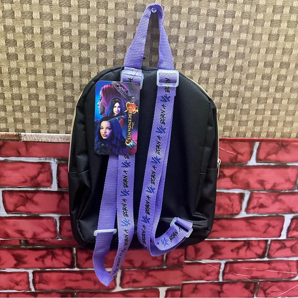 Disney Descendants Holographic Backpack with Purple Accents - Image 4