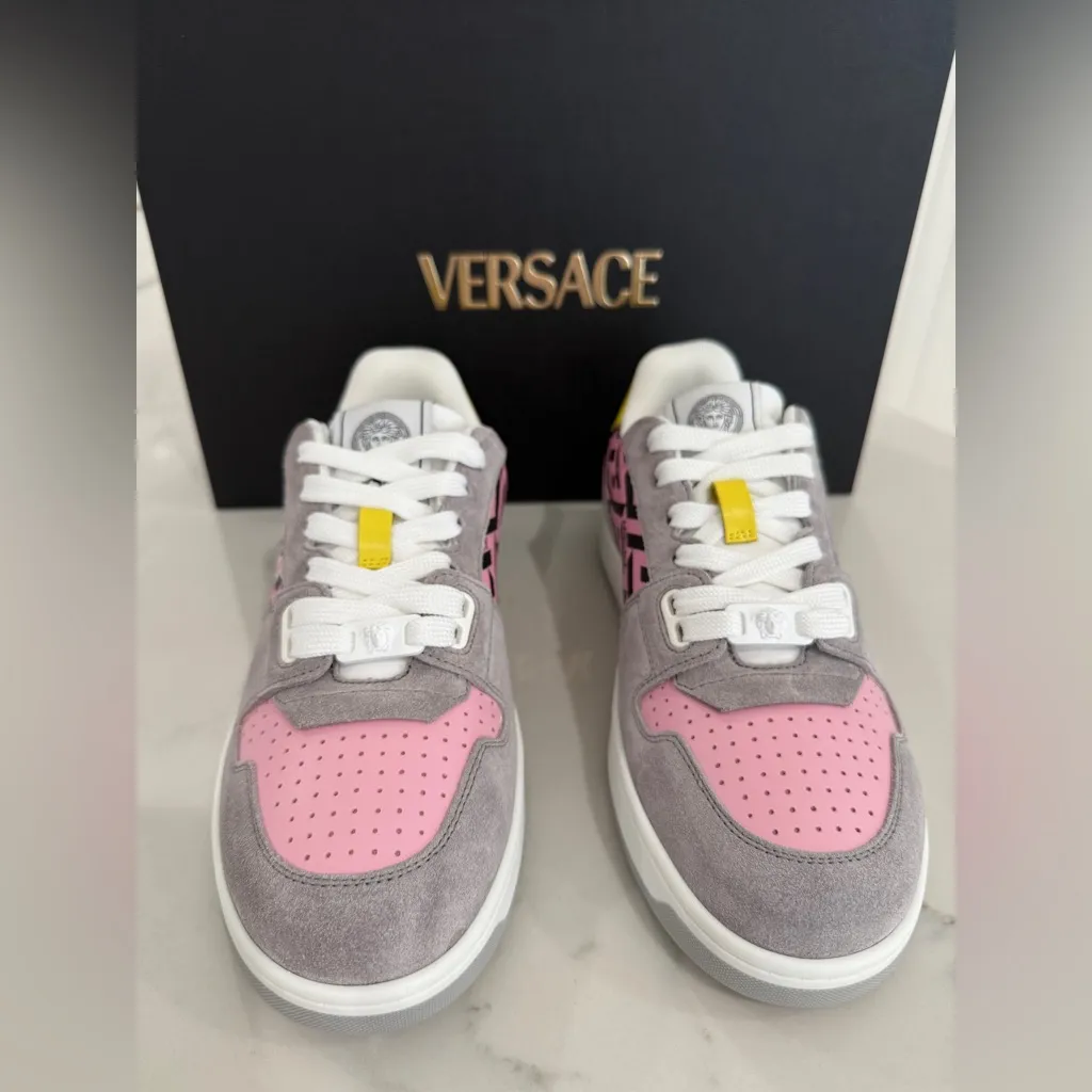 Versace La Greca Monogram Sneakers - Image 3