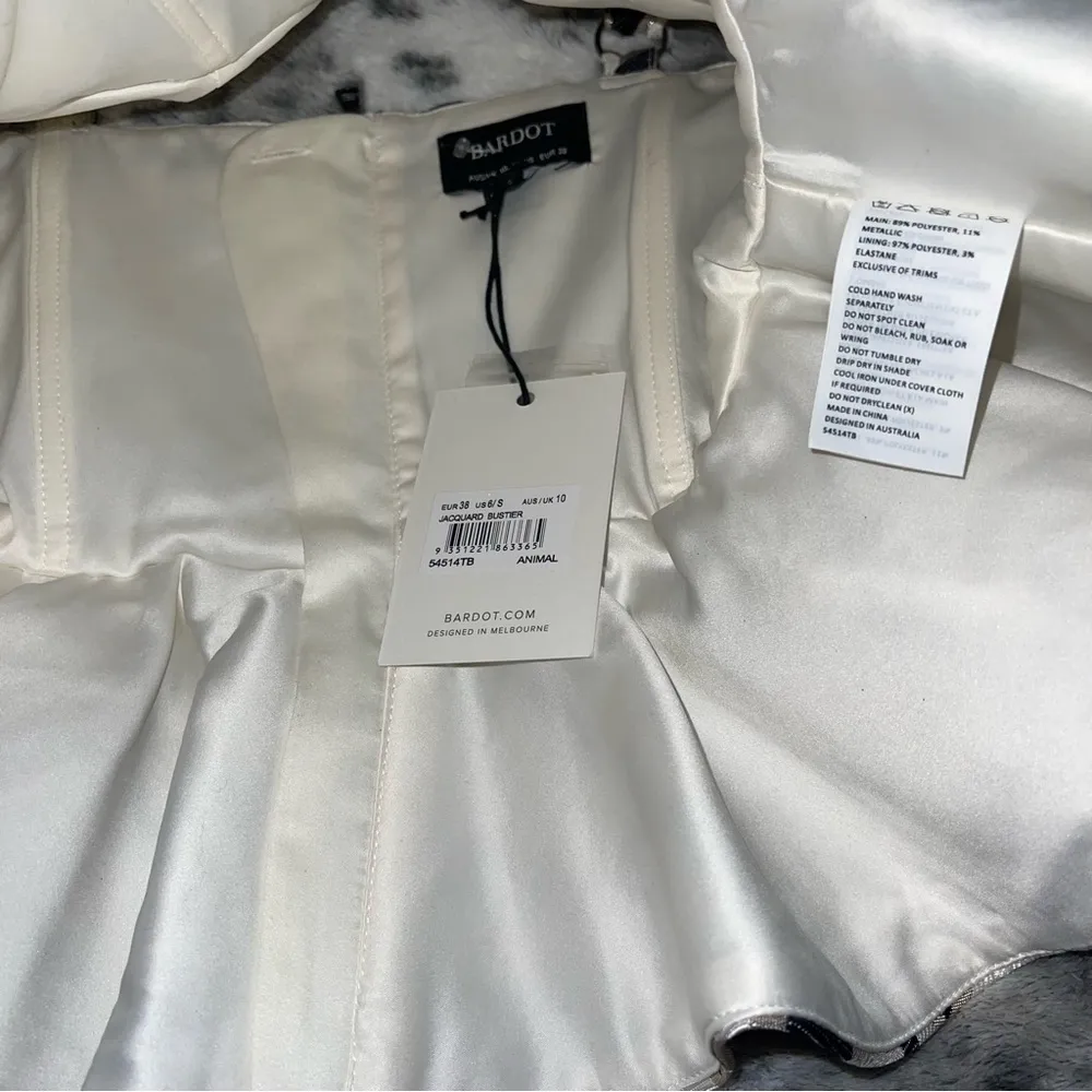 Bardot Peplum Bustier Top - Image 6