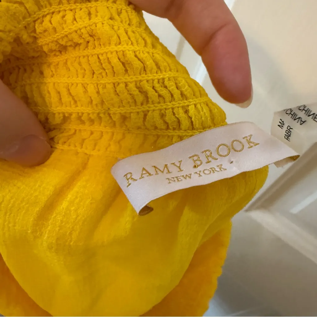Ramy Brook Stevie Pom-Pom Skirt in Yellow Size Small - Image 10
