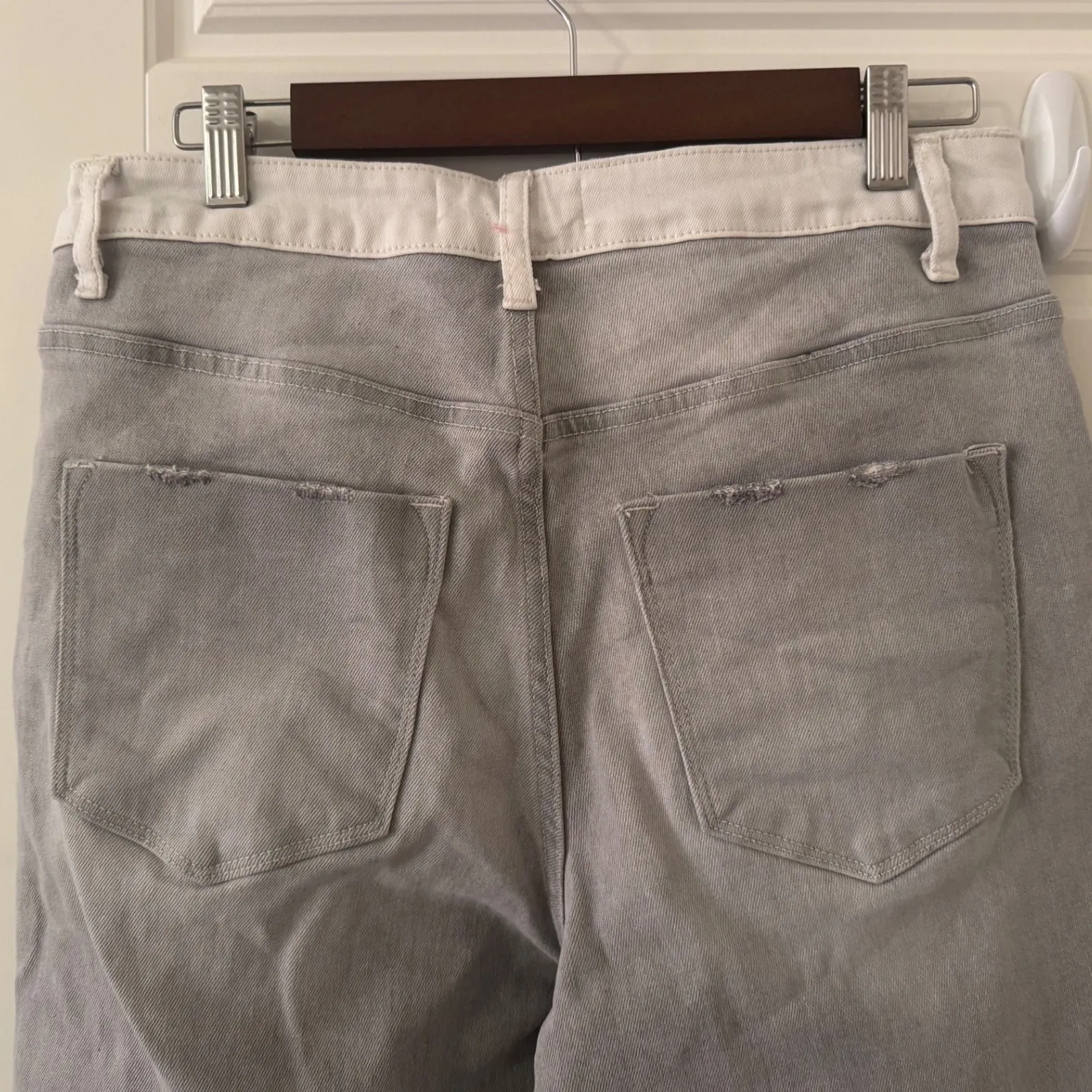 NEW Bohme sz 30 Women Flying Monkey Two Tone Cropped Colorblock Jeans Streetwear - Image 6