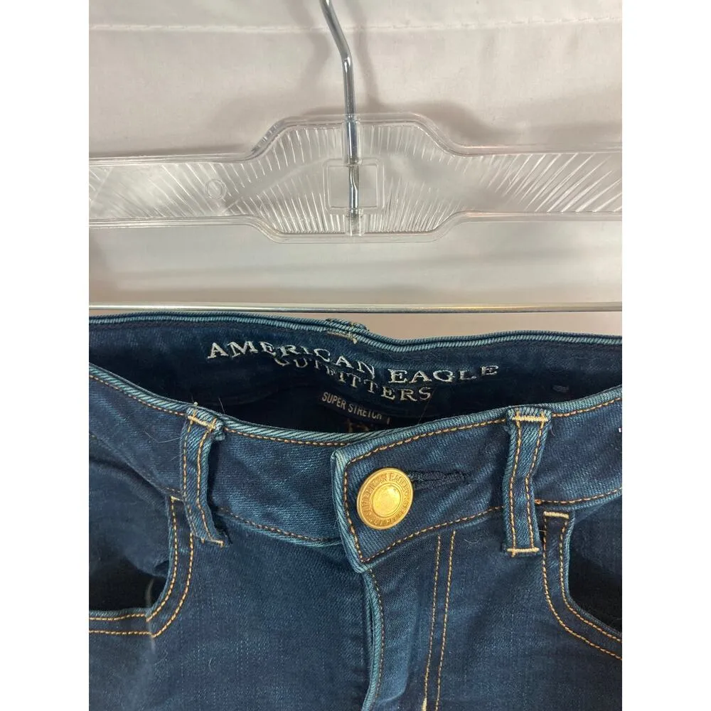 American Eagle Super Stretch Jegging Dark Wash Size 4 Short - Image 2