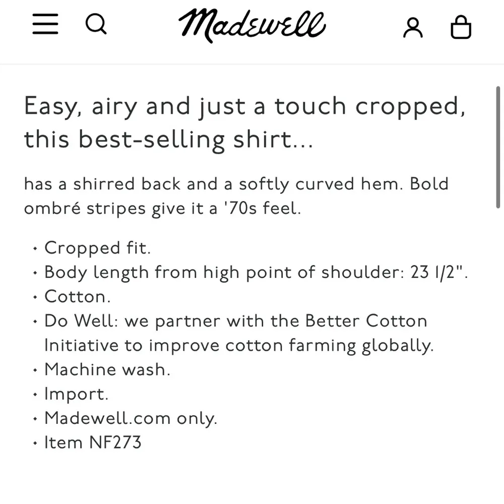 EUC Madewell Hilltop Shirt Ombré Shirt Size XL Retail $75.00 - Image 12