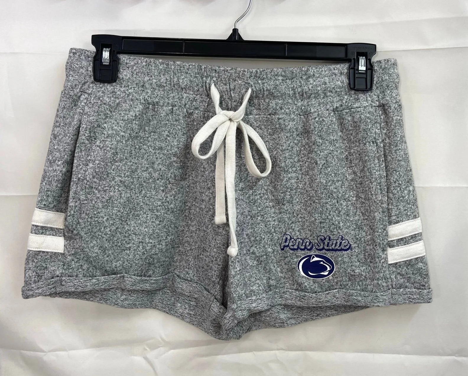 Sideline Apparel women's gray nittany lions Penn state drawstring pajama shorts Size M - Image 1