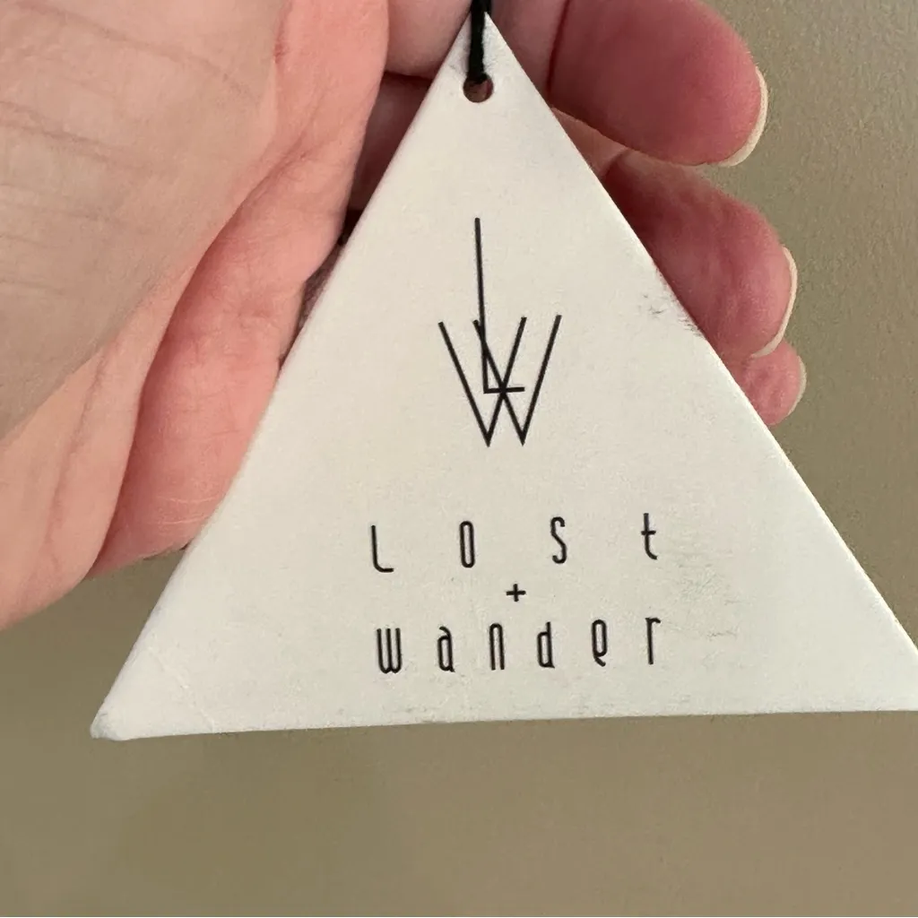 Lost + Wander Blue Sail Away Retro Crop Top Small - Image 7