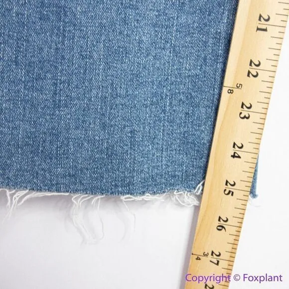 NEW Madewell‎ Kick Out Crop Jeans in Cherryville Wash: Raw-Hem Edition, 33 - Image 7