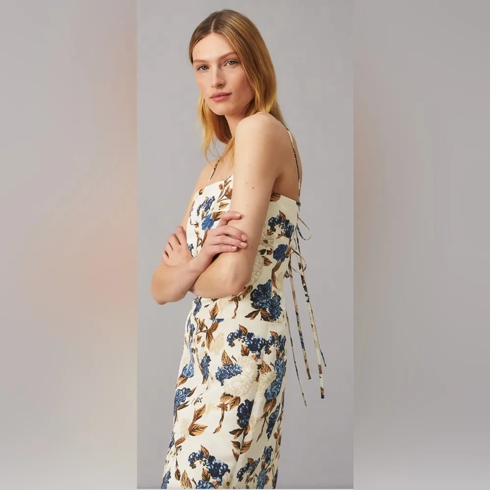 NEW  Strap Back Floral Midi Dress, Size 8 New w/Tag Retail $598 - Image 5