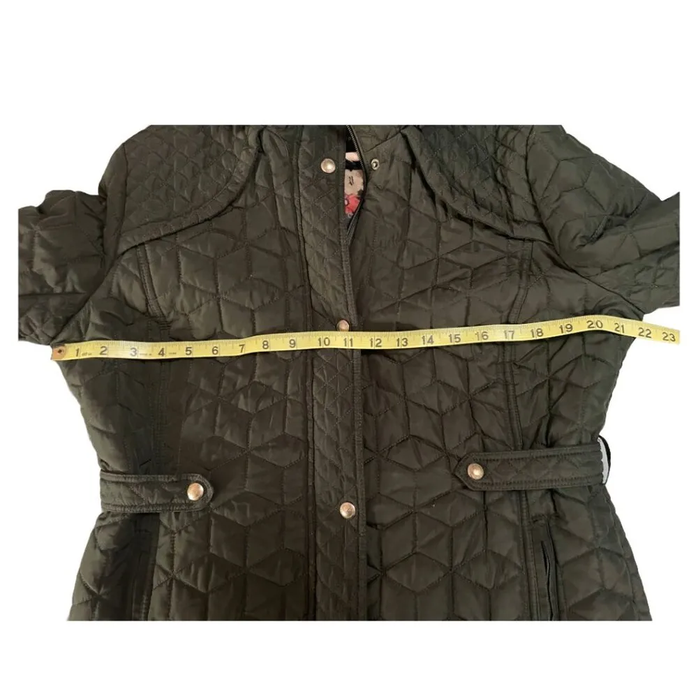 Weatherproof  Quilted Hooded Jacket Dark Green Size Large Excellent Condition - Image 7