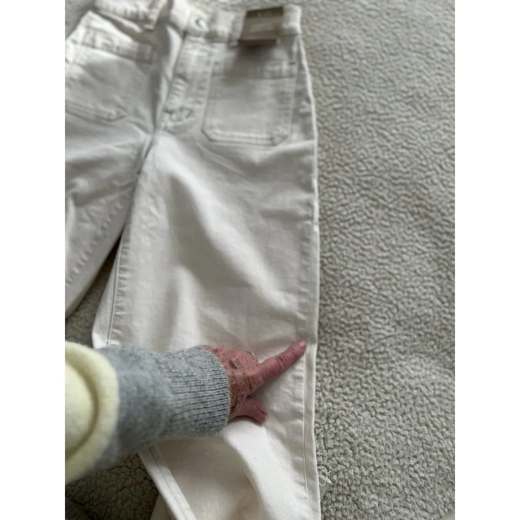 Madewell Emmett Wide-Leg Full Length Jean Patch Pocket Vintage Canvas Size 23 - Image 15