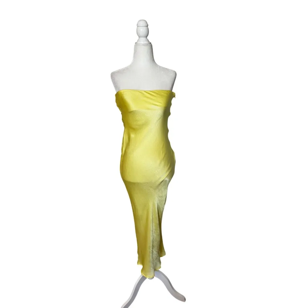 SNDYS x REVOLVE Angel Strapless Midi Dress in Yellow XX - Image 4