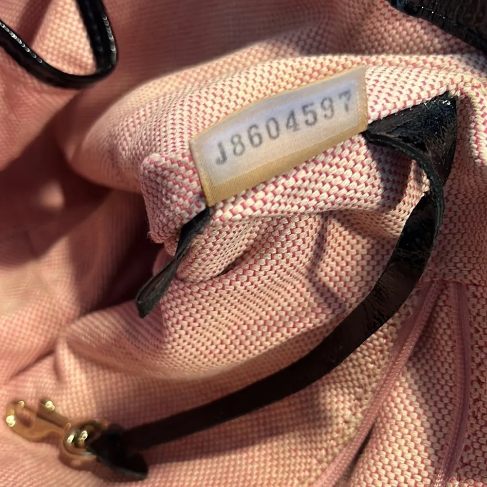 Black Patent Dooney & Bourke Purse - Image 14