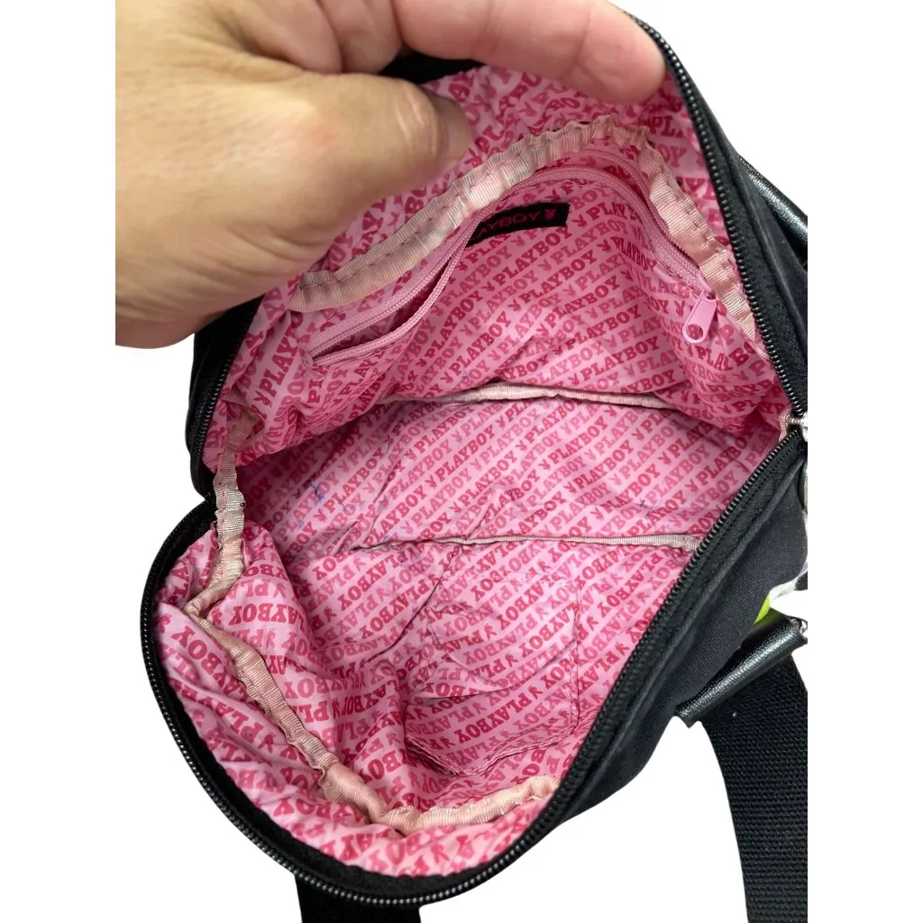 Playboy vintage Multicolor Canvas Faux Leather Shoulder Handbag SKU 9227 - Image 13