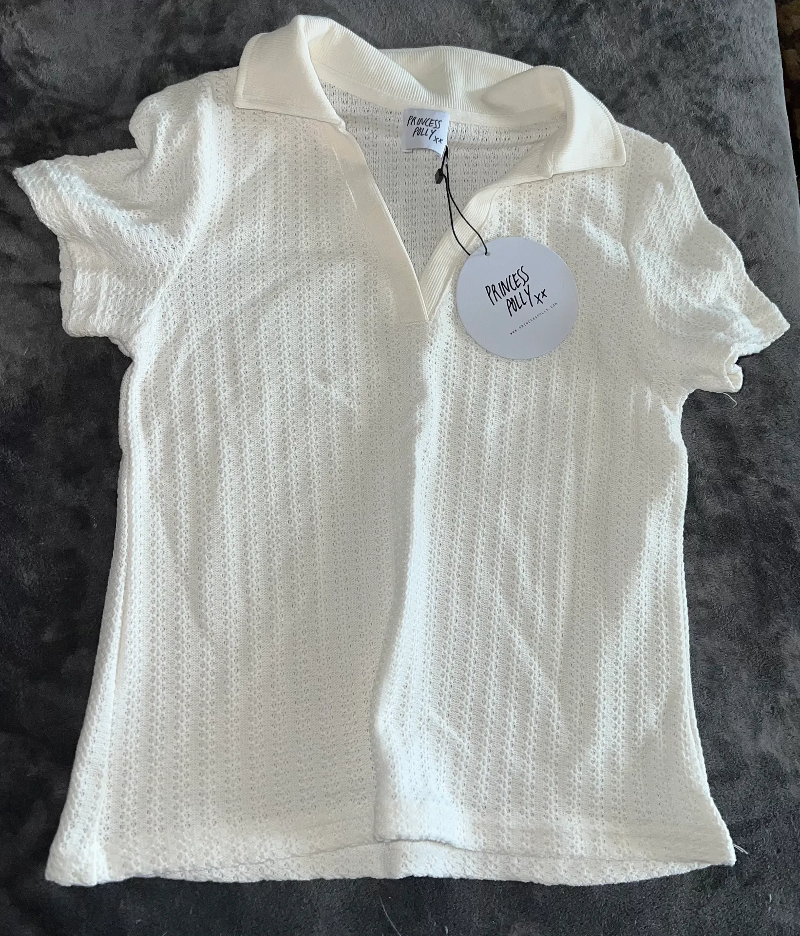 Stephany Knit Top in White - Image 5