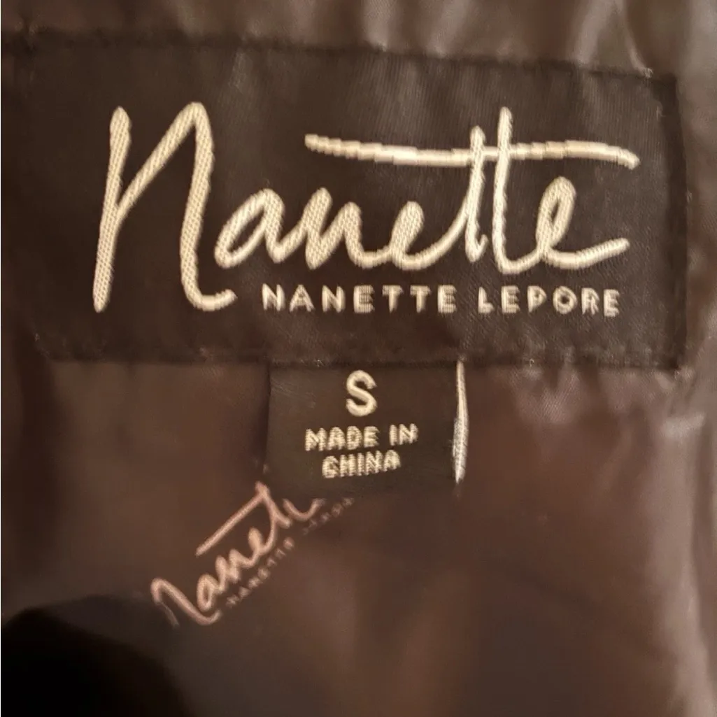 Nanette Lepore Black Puffer Coat with Faux Fur Hood - Image 6