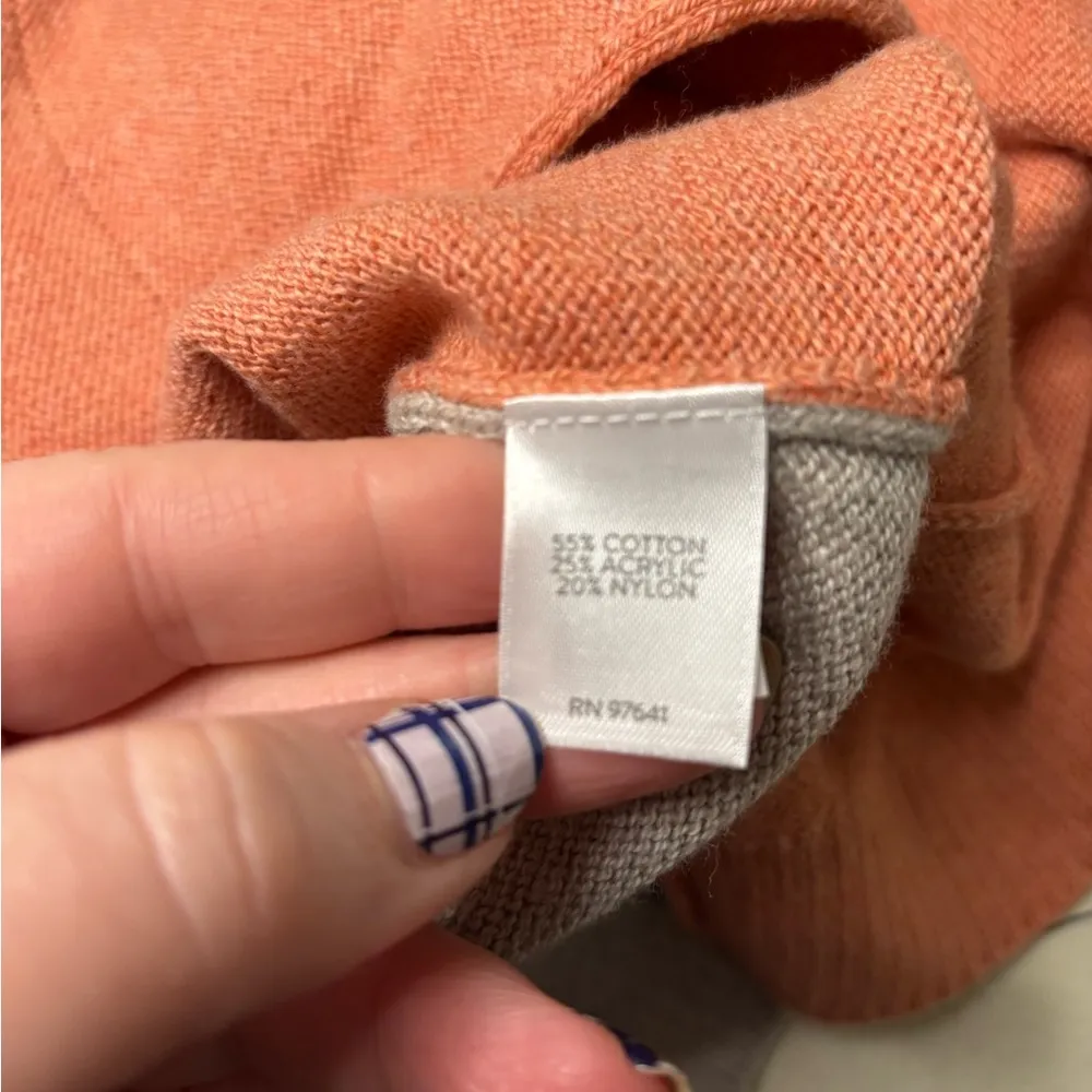 J.Jill Pure Women's V-Neck Cardigan Size XS Multi-Color Block Pockets Relaxed - Image 6