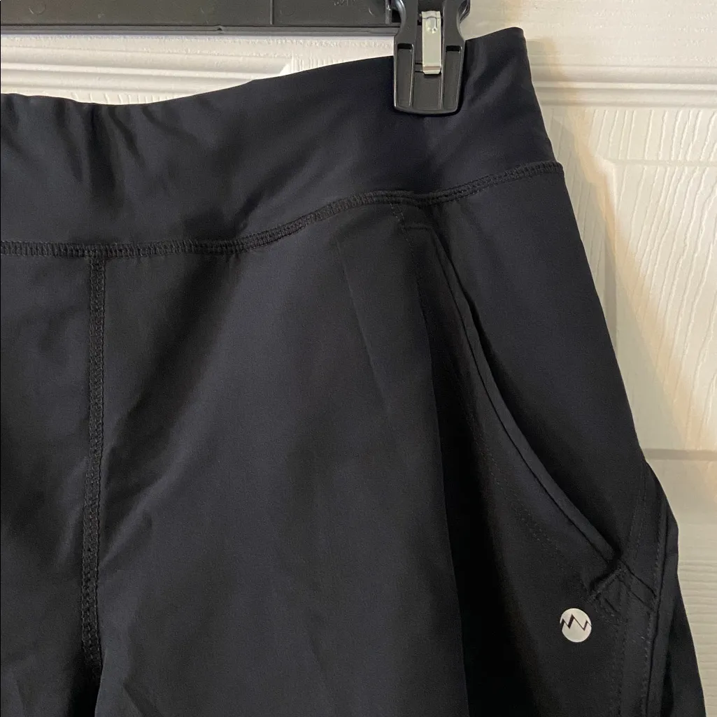 WILLIT Women's Black Athletic Shorts size 4 brand new waist elastic 28” inseam 5 Blue - Image 2